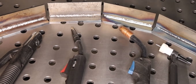 4 different welds and tools