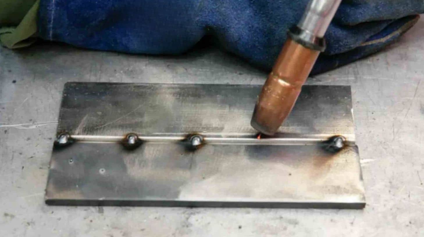Image of tack welding process