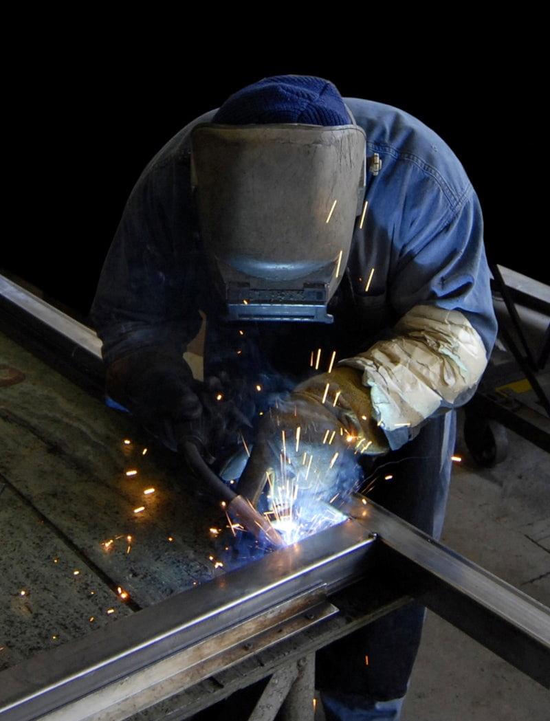 A welder working