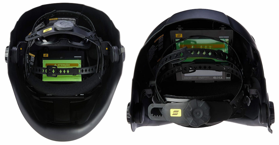 ESAB welding helmet back view